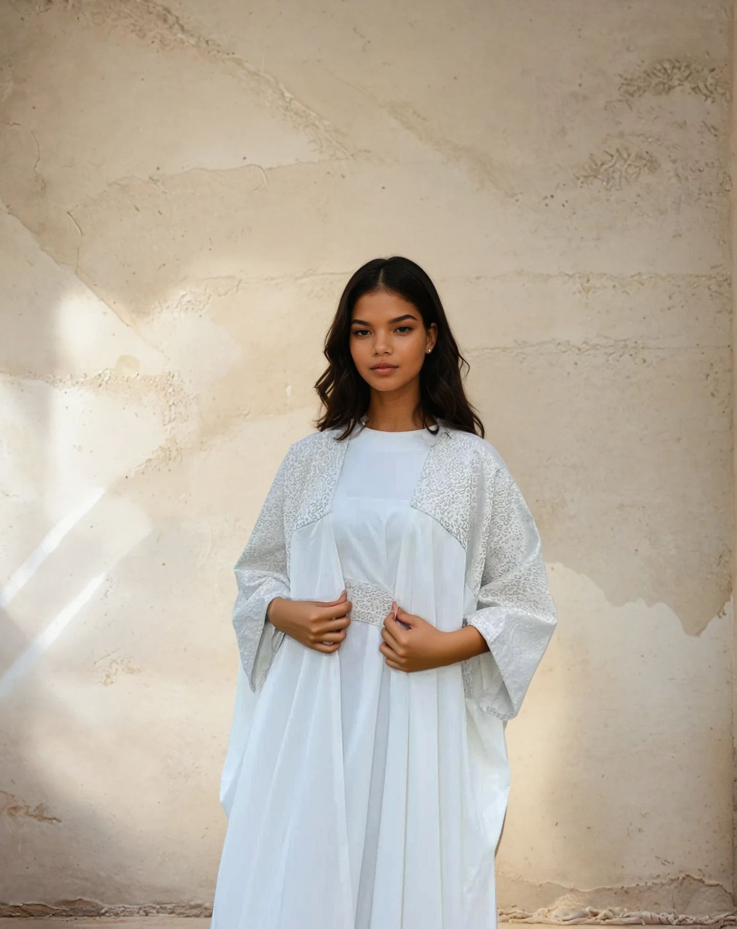 abaya white AS6H