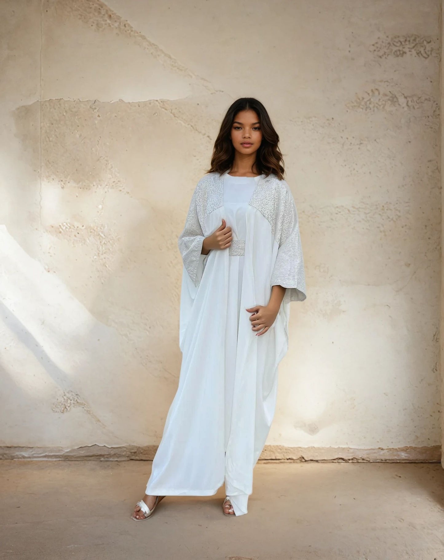 abaya white AS6H